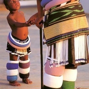 Ndebele Woman and Kid