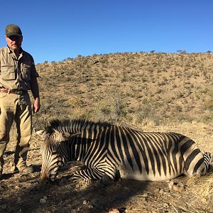 Namibia Hunting Hartmann's Mountain Zebra