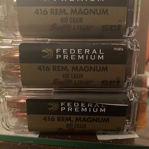 Federal Premium 416 Rem Magnum Ammo