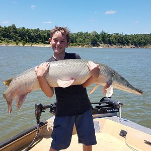 Fishing Gar in Texas USA