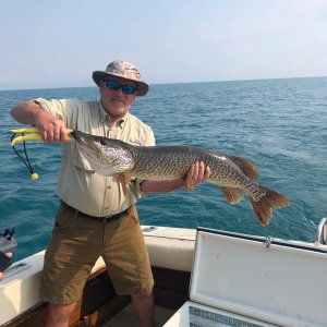 Fishing Muskellunge Lake St. Clair