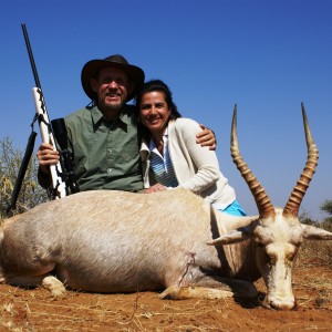 Hunting White Blesbok