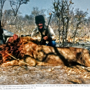 Jeff Rann with the SCI No. 14 Lion (Botswana)