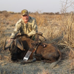 Bowhunting Black Wildebeest in Namibia