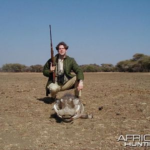 Hunting Warthog in Namibia