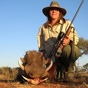 Hunting Warthog in Namibia