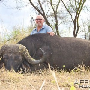 42 inch Buffalo hunted in Zimbabwe with Pelandaba Safaris