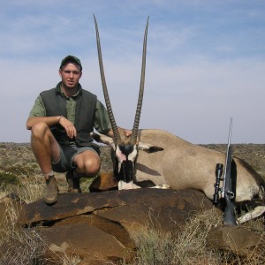 Hunting Gemsbok at Wintershoek Johnny Vivier Safaris in South Africa