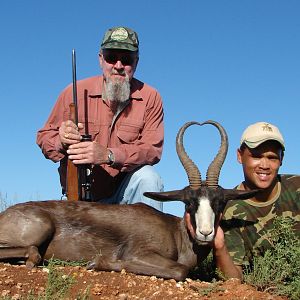 Hunting Black Springbuck with Wintershoek Johnny Vivier Safaris in SA