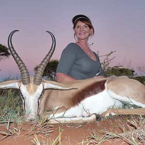 Hunting Springbuck with Wintershoek Johnny Vivier Safaris in SA