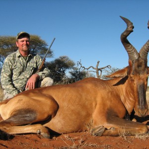 Hunting Red Hartebeest with Wintershoek Johnny Vivier Safaris in SA