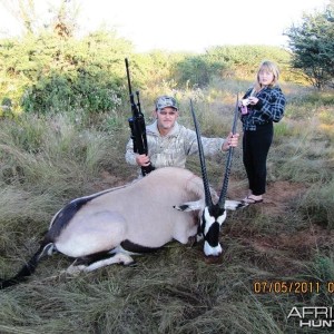 Hunting Oryx in Namibia