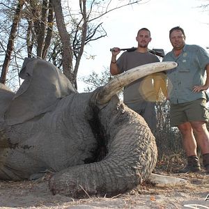 44 lbs Elephant hunted in the Caprivi Namibia