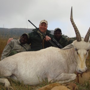 Willie and Biggie with the Blesbok