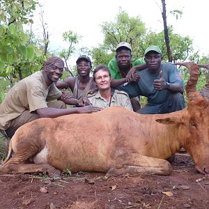 Hartebeest hunted in CAR with CAWA