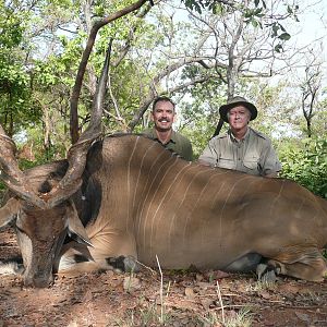 Hunting Lord Derby Eland in CAR with Rudy Lubin Safaris