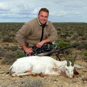 12" White Springbuck taken near Beaufort West, South Africa