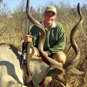 55" Southern Greater Kudu taken in Namibia