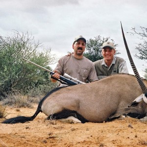 40 1/2" Gemsbuck taken in the Kalahari, Hotazel, with PH Charl Kemp