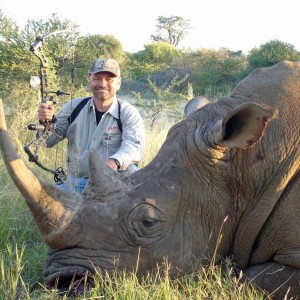 26" + Rhino shot S. Africa with Warthog Safaris