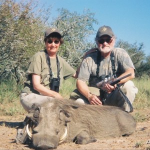 warthog with handgun