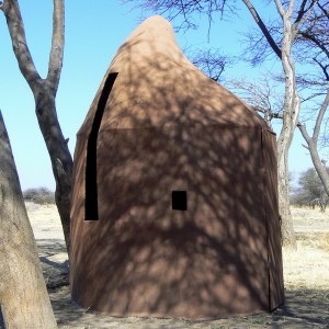 Bow blind at Ozondjahe Hunting Safaris