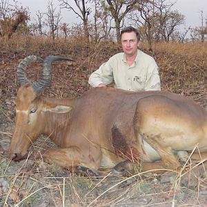 Western Hartebeest hunted in Benin with Club Faune