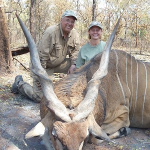 Lord Derby Eland hunted in Central Africa with Club Faune