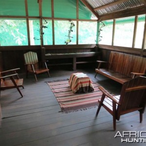 Hunting camp in Congo