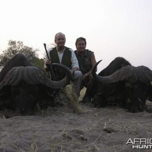 King Juan Carlos of Spain Buffalo hunted with Rann Safaris in Botswan