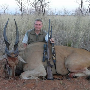Cape Eland hunted in Namibia, Grootfontein, by Charl Kemp