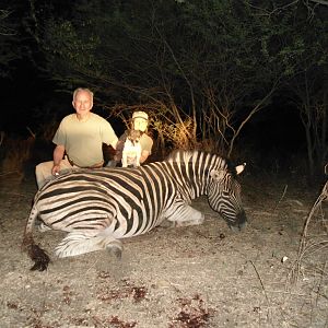 Hunting Burchell's Zebra in Namibia