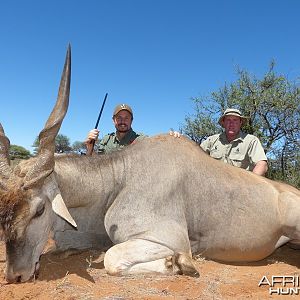 Eland hunted with Wintershoek Johnny Vivier Safaris