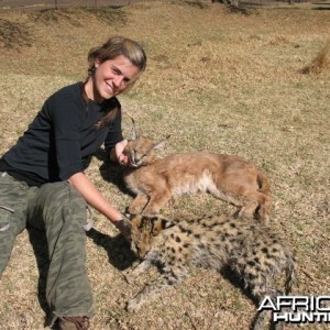 Hunting Caracal and Serval in South Africa