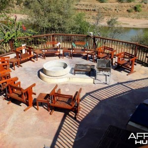 Firepit at Tolile Lodge