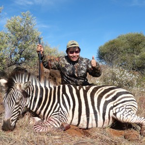 Zebra hunt with Wintershoek Johnny Vivier Safaris