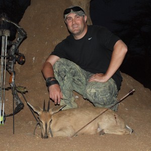 Gray Duiker hunted with Ozondjahe Hunting Safaris in Namibia