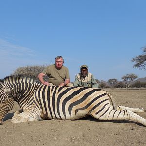 Burchell's Zebra hunted with Ozondjahe Hunting Safaris in Namibia