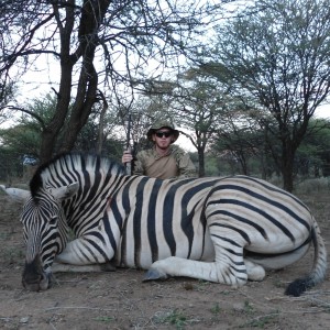 Burchell's Zebra hunted with Ozondjahe Hunting Safaris in Namibia