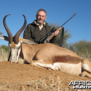 Springbok hunted at Westfalen Hunting Safaris Namibia