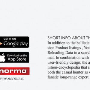 Norma Ballistic App with G7 Long Distance Function