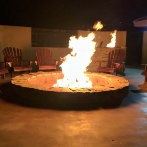 Fire pit at Limcroma Safaris