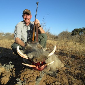 Warthog hunted at Limcroma Safaris