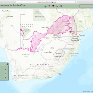 Giraffe Distribution Map South Africa