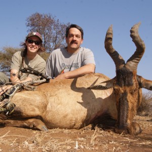 Archery red hartebeest with Limcroma Safaris