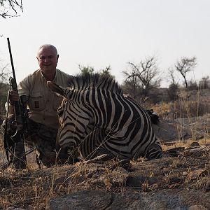 Hunt Zebra in Namibia