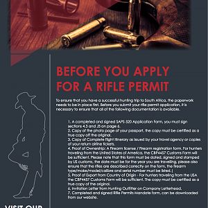 Before you apply for a rifle permit