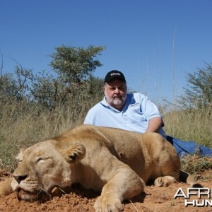 Female Lion hunted in South Africa