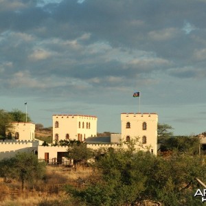 Azerbaijan flag in Namibia