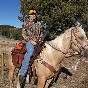 Hunting On Horseback in the Big Horn Mountains
